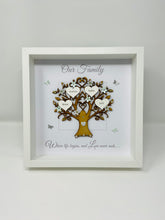 Load image into Gallery viewer, Family Tree Frame - Mint Green & Silver Glitter 'Our Family' - Contemporary