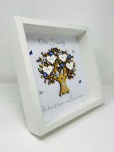 Load image into Gallery viewer, Family Tree Frame - Royal Blue & Silver Glitter 'Our Family' - Contemporary