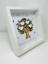 Load image into Gallery viewer, Family Tree Frame - Green & Silver Glitter 'Our Family' - Contemporary