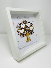 Load image into Gallery viewer, Family Tree Frame - Pale Pink & Silver Glitter 'Our Family' - Contemporary