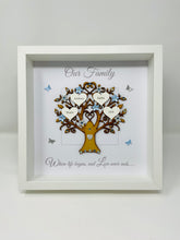 Load image into Gallery viewer, Family Tree Frame - Pale Blue & Silver Glitter 'Our Family' - Contemporary