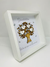 Load image into Gallery viewer, Grandchildren Family Tree Frame - Grey & Silver Glitter - Contemporary