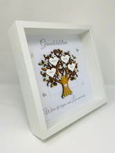 Load image into Gallery viewer, Grandchildren Family Tree Frame - Mint Green & Silver Glitter - Contemporary