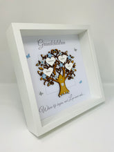 Load image into Gallery viewer, Grandchildren Family Tree Frame - Pale Blue & Silver Glitter - Contemporary