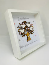 Load image into Gallery viewer, Grandchildren Family Tree Frame - Pale Pink & Silver Glitter - Contemporary