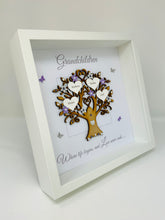 Load image into Gallery viewer, Grandchildren Family Tree Frame - Lilac & Silver Glitter - Contemporary
