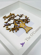 Load image into Gallery viewer, Family Tree Frame Lilac Gem Birds