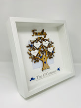 Load image into Gallery viewer, Family Tree Frame Royal Blue Gem Birds