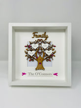 Load image into Gallery viewer, Family Tree Frame Bright Pink Gem Birds