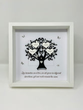 Load image into Gallery viewer, Quote 'Branches On A Tree' Family Tree Frame - Black