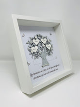Load image into Gallery viewer, Quote 'Branches On A Tree' Family Tree Frame - Silver Metallic