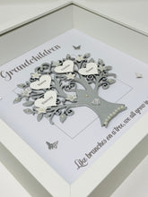 Load image into Gallery viewer, Grandchildren Quote Family Tree Frame - Silver Metallic