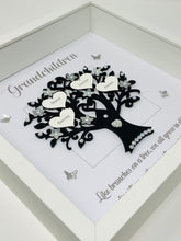 Load image into Gallery viewer, Grandchildren Quote Family Tree Frame - Black