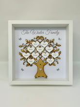 Load image into Gallery viewer, Family Tree Frame - Grey & Silver Glitter - Large Contemporary