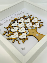 Load image into Gallery viewer, Family Tree Frame - Grey & Silver Glitter - Large Contemporary