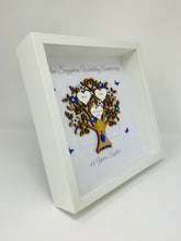 Load image into Gallery viewer, 65th Blue Sapphire 65 Years Wedding Anniversary Frame - Message