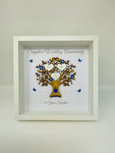 Load image into Gallery viewer, 45th Sapphire 45 Years Wedding Anniversary Frame - Message