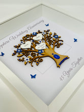 Load image into Gallery viewer, 45th Sapphire 45 Years Wedding Anniversary Frame - Message