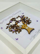 Load image into Gallery viewer, 33rd Amethyst 33 Years Wedding Anniversary Frame - Message
