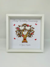 Load image into Gallery viewer, 40th Ruby 40 Years Wedding Anniversary Frame - Message