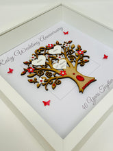 Load image into Gallery viewer, 40th Ruby 40 Years Wedding Anniversary Frame - Message