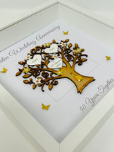 Load image into Gallery viewer, 50th Golden 50 Years Wedding Anniversary Frame - Message
