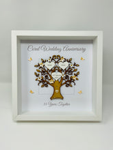 Load image into Gallery viewer, 35th Coral 35 Years Wedding Anniversary Frame - Message