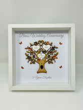 Load image into Gallery viewer, 21st Brass 21 Years Wedding Anniversary Frame - Message