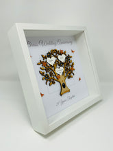 Load image into Gallery viewer, 21st Brass 21 Years Wedding Anniversary Frame - Message