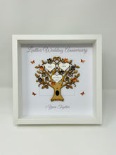 Load image into Gallery viewer, 3rd Leather 3 Years Wedding Anniversary Frame - Message