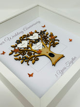 Load image into Gallery viewer, 3rd Leather 3 Years Wedding Anniversary Frame - Message
