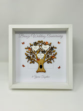Load image into Gallery viewer, 8th Bronze 8 Years Wedding Anniversary Frame - Message
