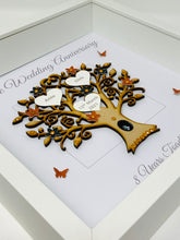 Load image into Gallery viewer, 8th Bronze 8 Years Wedding Anniversary Frame - Message