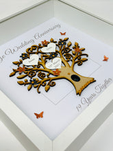 Load image into Gallery viewer, 19th Bronze 19 Years Wedding Anniversary Frame - Message