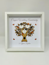 Load image into Gallery viewer, 22nd Copper 22 Years Wedding Anniversary Frame - Message