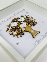 Load image into Gallery viewer, 14th Ivory 14 Years Wedding Anniversary Frame - Message