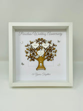 Load image into Gallery viewer, 18th Porcelain 18 Years Wedding Anniversary Frame - Message