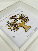 Load image into Gallery viewer, 18th Porcelain 18 Years Wedding Anniversary Frame - Message