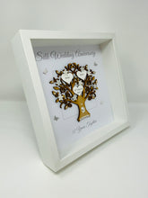 Load image into Gallery viewer, 12th Silk 12 Years Wedding Anniversary Frame - Message