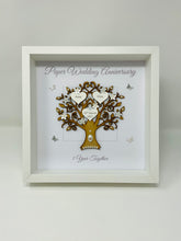 Load image into Gallery viewer, 1st Paper 1 Year Wedding Anniversary Frame - Message