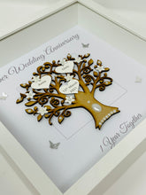 Load image into Gallery viewer, 1st Paper 1 Year Wedding Anniversary Frame - Message