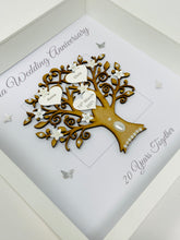 Load image into Gallery viewer, 20th China 20 Years Wedding Anniversary Frame - Message