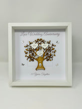 Load image into Gallery viewer, 13th Lace 13 Years Wedding Anniversary Frame - Message