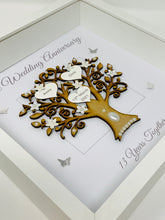 Load image into Gallery viewer, 13th Lace 13 Years Wedding Anniversary Frame - Message