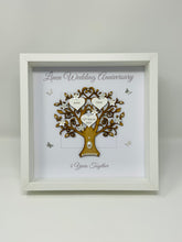 Load image into Gallery viewer, 4th Linen 4 Years Wedding Anniversary Frame - Message