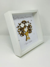 Load image into Gallery viewer, 4th Linen 4 Years Wedding Anniversary Frame - Message