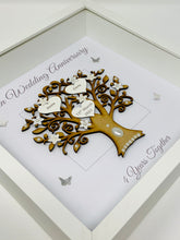 Load image into Gallery viewer, 4th Linen 4 Years Wedding Anniversary Frame - Message