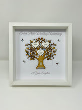 Load image into Gallery viewer, 23rd Silver Plate 23 Years Wedding Anniversary Frame - Message