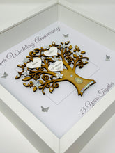 Load image into Gallery viewer, 25th Silver 25 Years Wedding Anniversary Frame - Message