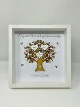 Load image into Gallery viewer, 15th Crystal 15 Years Wedding Anniversary Frame - Message